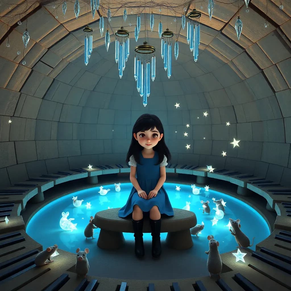 Story illustration for Alice and the Enchanted Tea Party