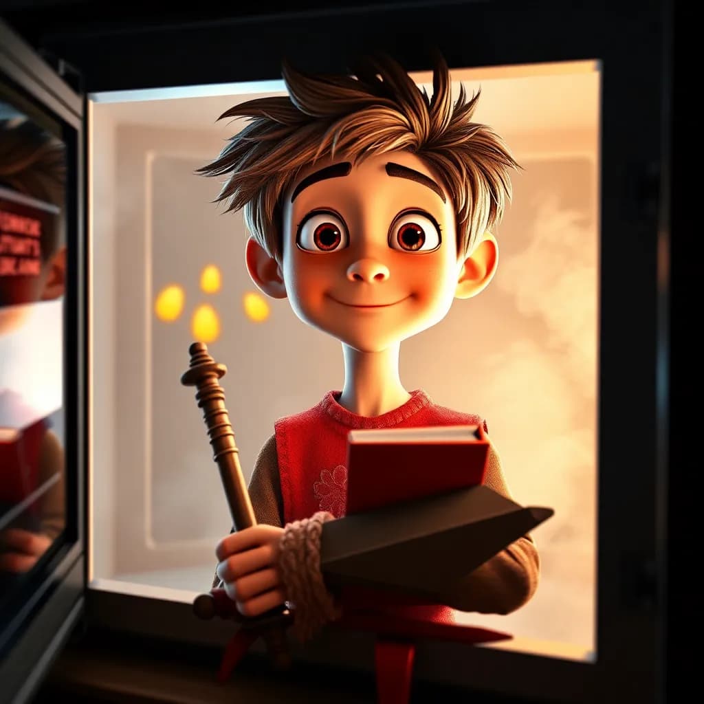 Story illustration for Don Quixote and the Enchanted Household: A Modern Tale