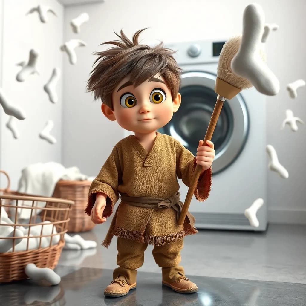 Story illustration for Don Quixote and the Enchanted Household: A Modern Tale