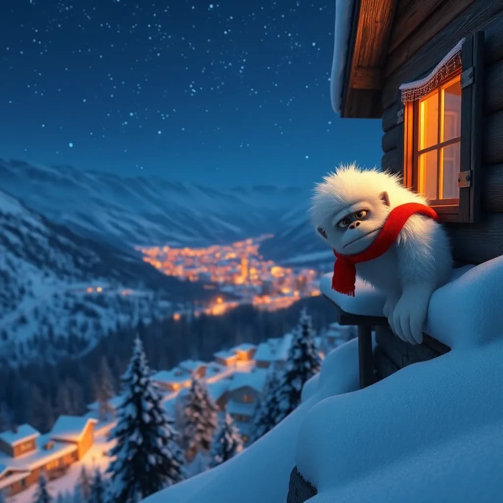 Story illustration for Rumble's First Snowy Christmas