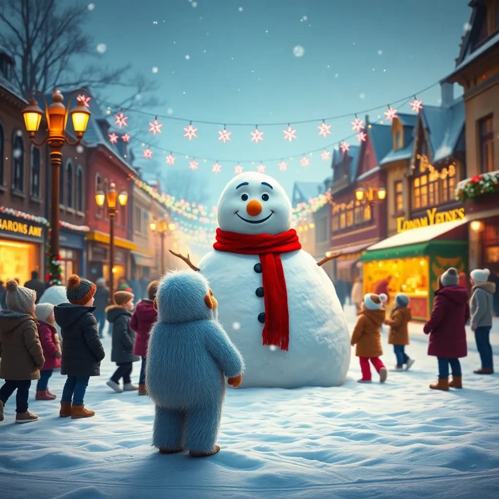 Story illustration for Rumble's First Snowy Christmas