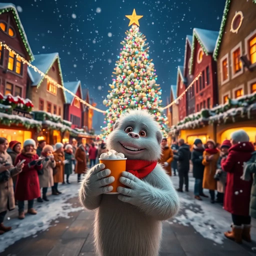 Story illustration for Rumble's First Snowy Christmas