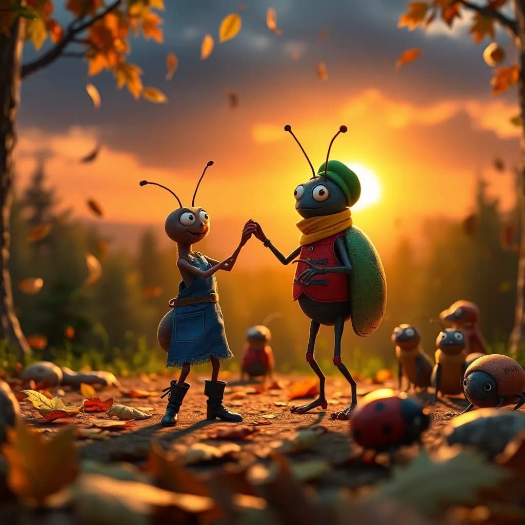 Story illustration for A Tale of Ants and Grasshoppers: Lessons in Preparation