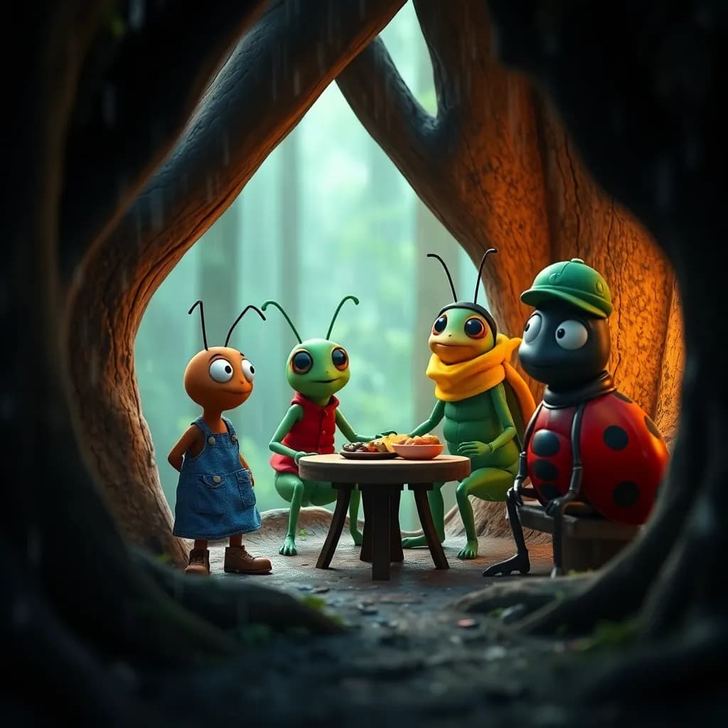 Story illustration for A Tale of Ants and Grasshoppers: Lessons in Preparation