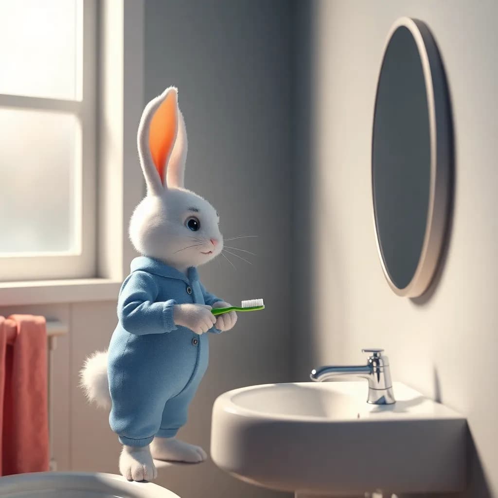 Story illustration for Moonlit Bedtime