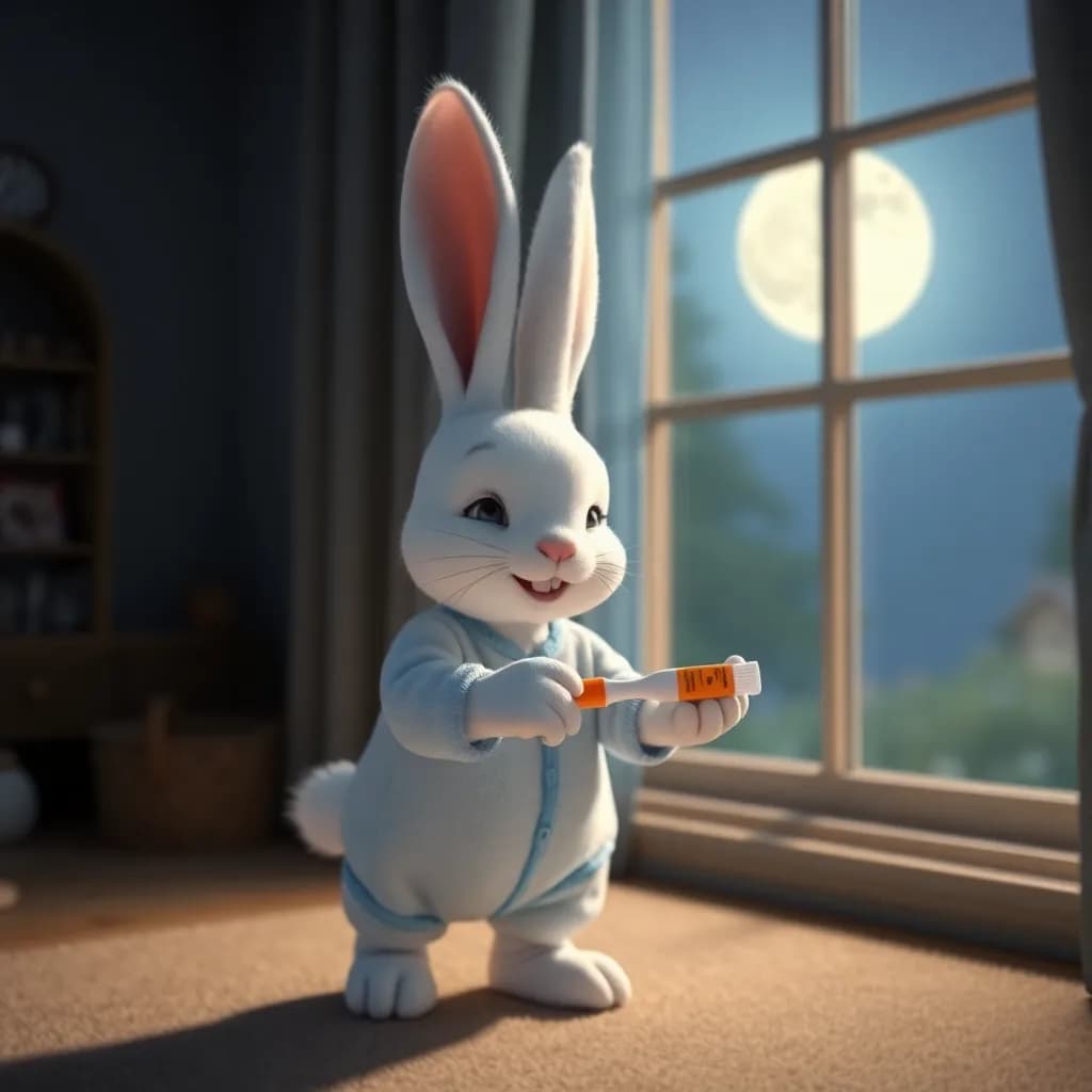 Story illustration for Moonlit Bedtime