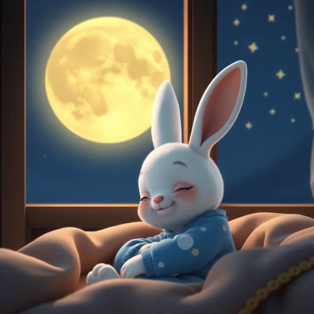 Story illustration for Moonlit Bedtime