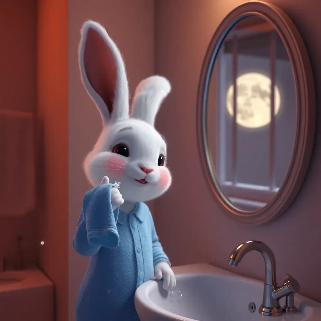 Story illustration for Moonlit Bedtime