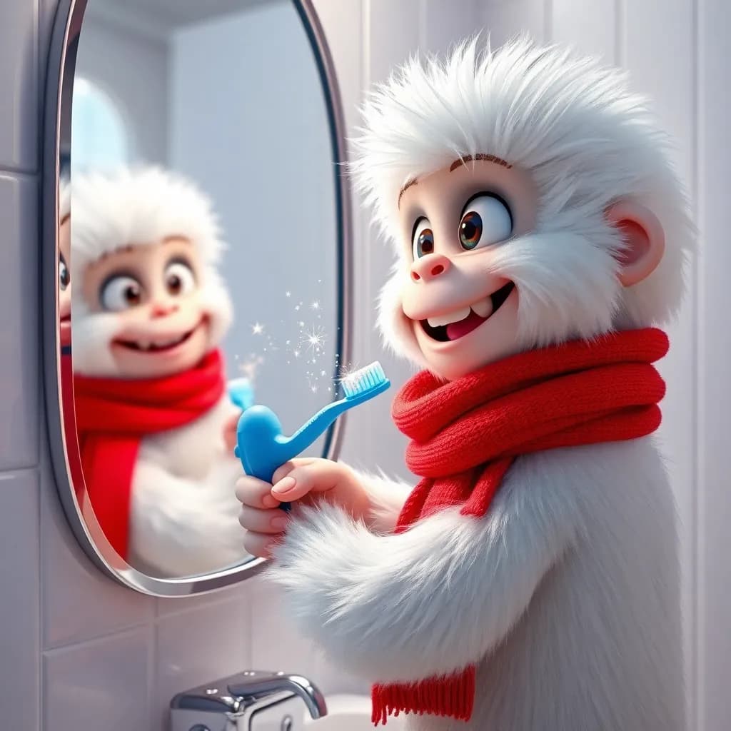 Story illustration for Rumble's Bedtime Adventure: From Grumpy to Giggles