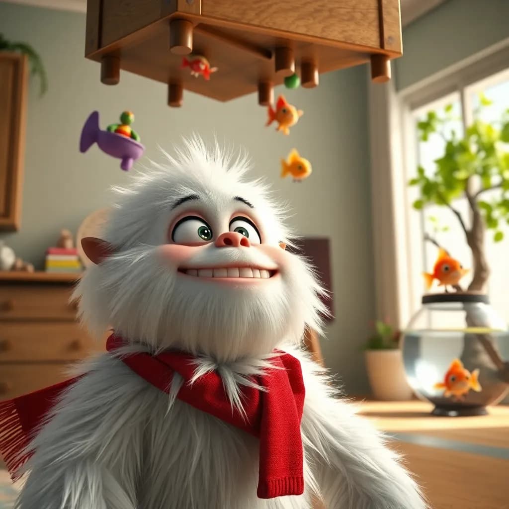 Story illustration for Rumble and the Upside-Down Adventure