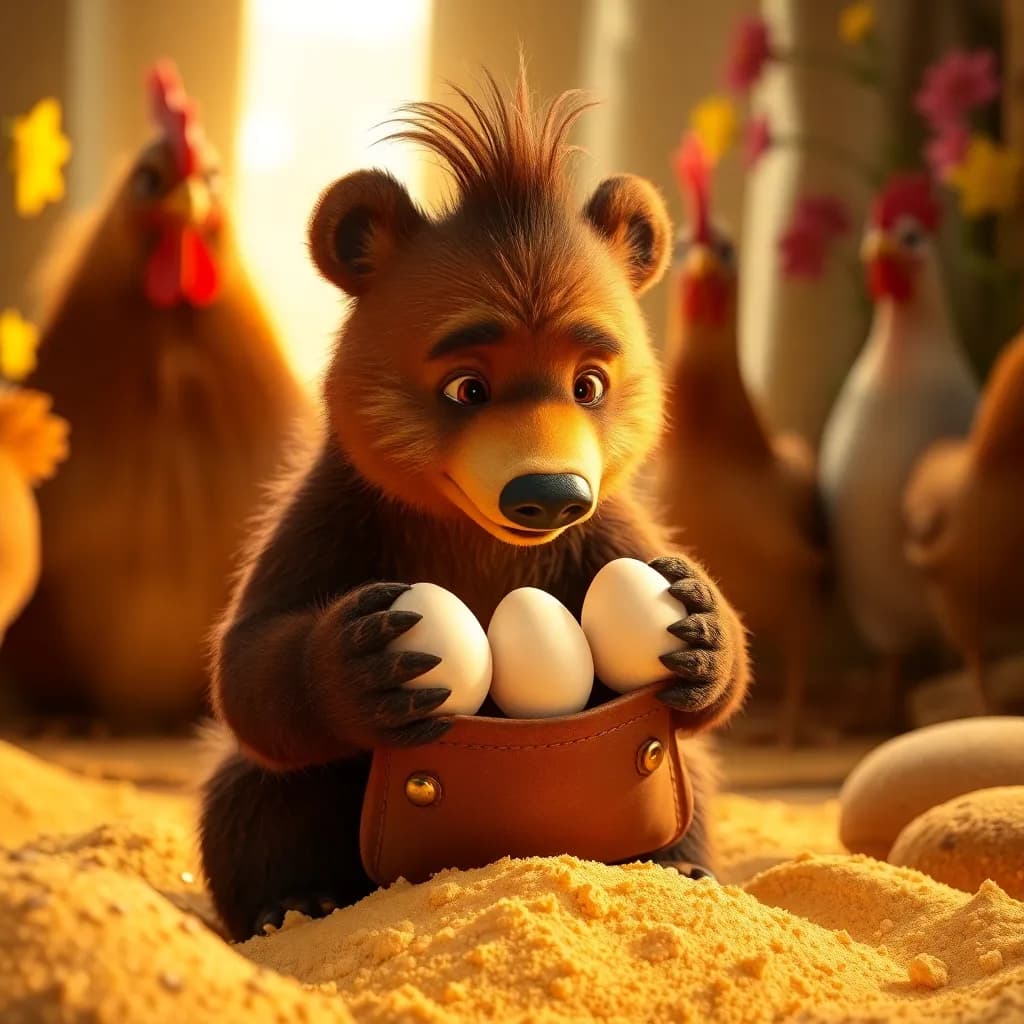 Story illustration for Bruno's Honey Bread Adventure