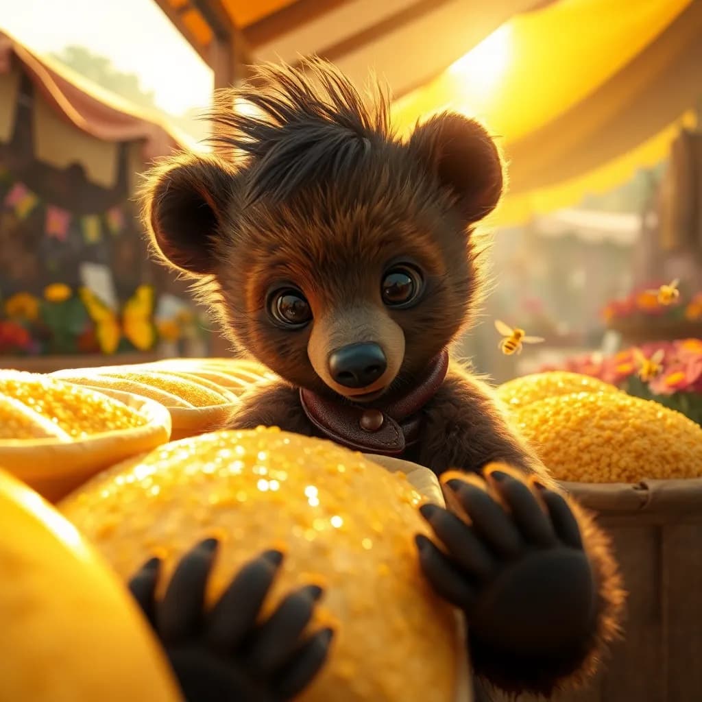 Story illustration for Bruno's Honey Bread Adventure