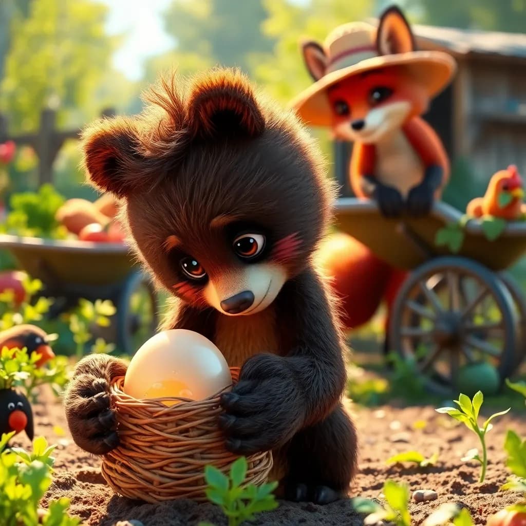 Story illustration for Bruno's Honey Bread Adventure