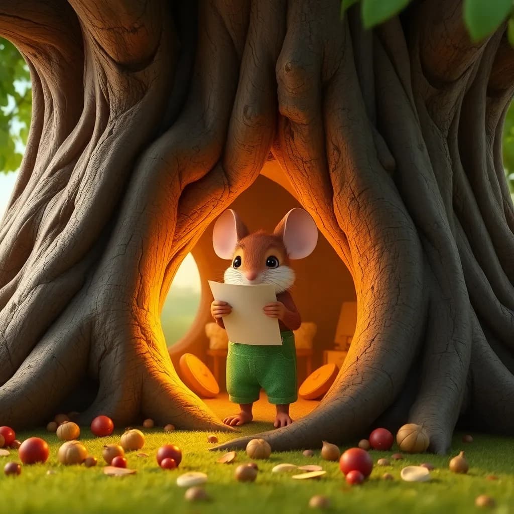 Story illustration for A Tale of Two Mice: City and Country