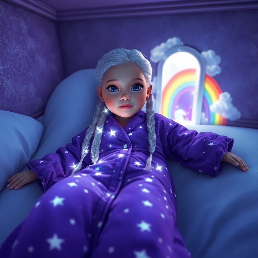 Story illustration for Lily's Enchanted Pajama Journeys