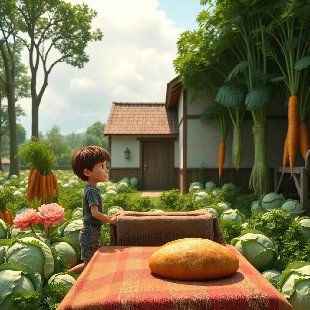 Story illustration for Jack and the Beanstalk: Choices and Adventures