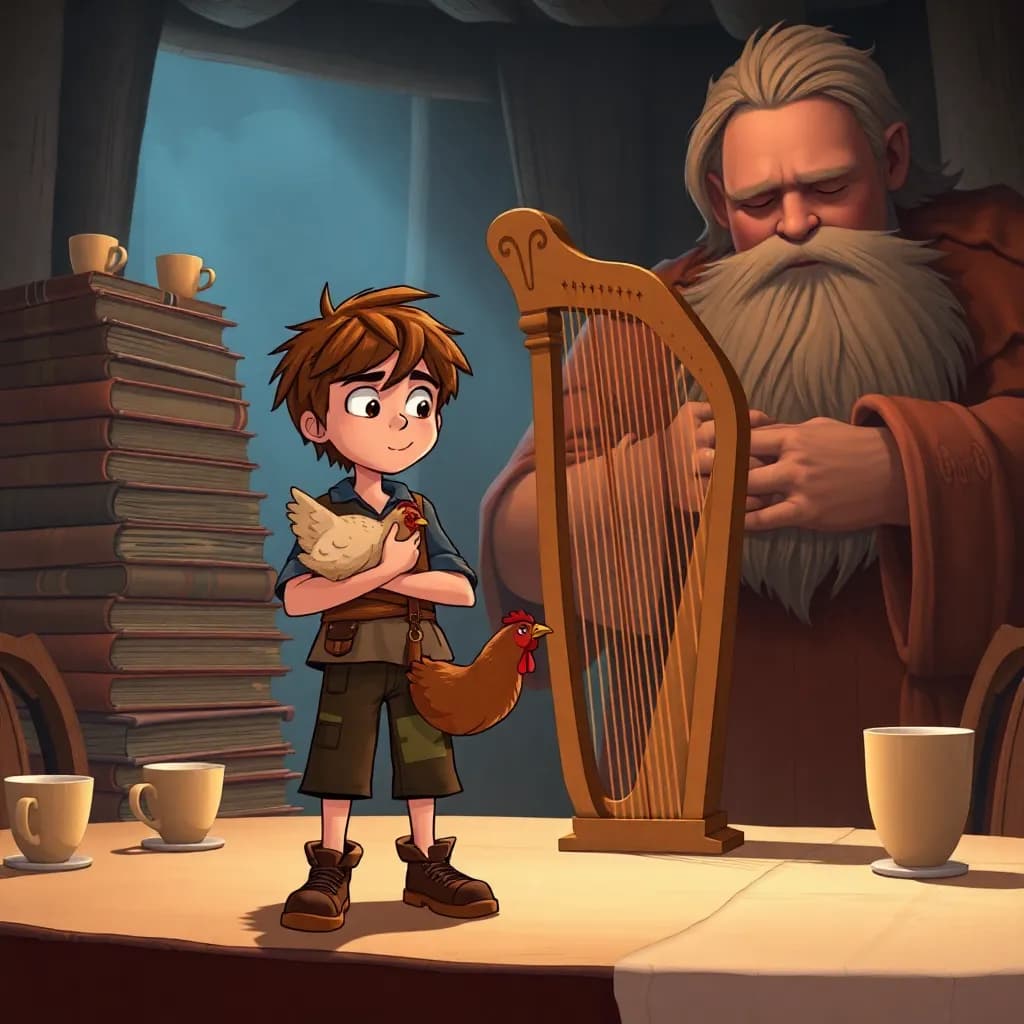 Story illustration for Jack and the Beanstalk: Choices and Adventures