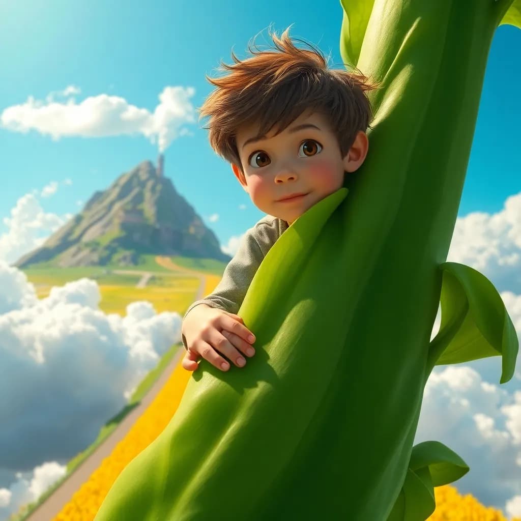 Story illustration for Jack and the Beanstalk: Choices and Adventures