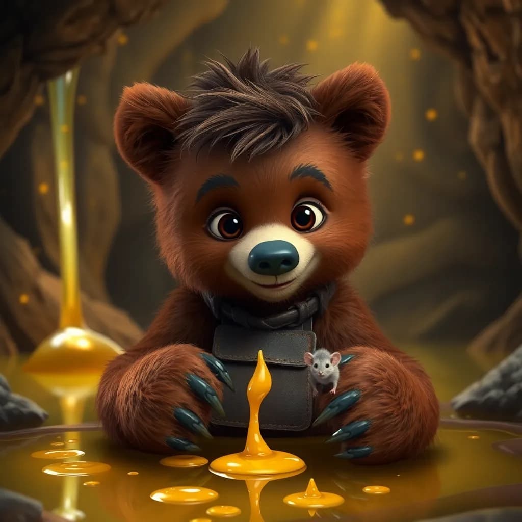 Story illustration for Bruno and the Enchanted Honeyfall