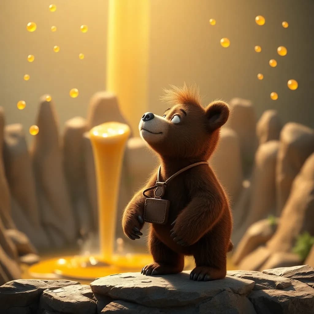 Story illustration for Bruno and the Enchanted Honeyfall