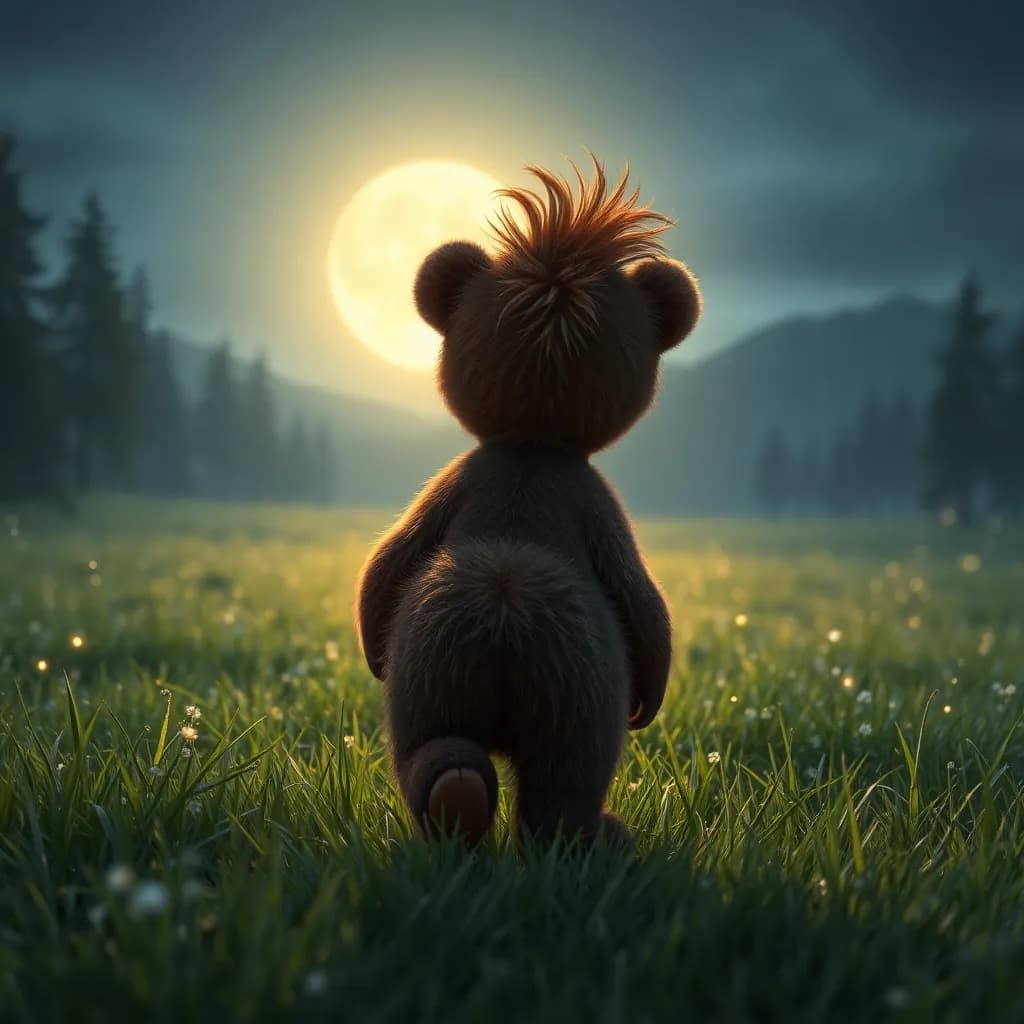 Story illustration for Bruno's Bedtime Honey Hunt