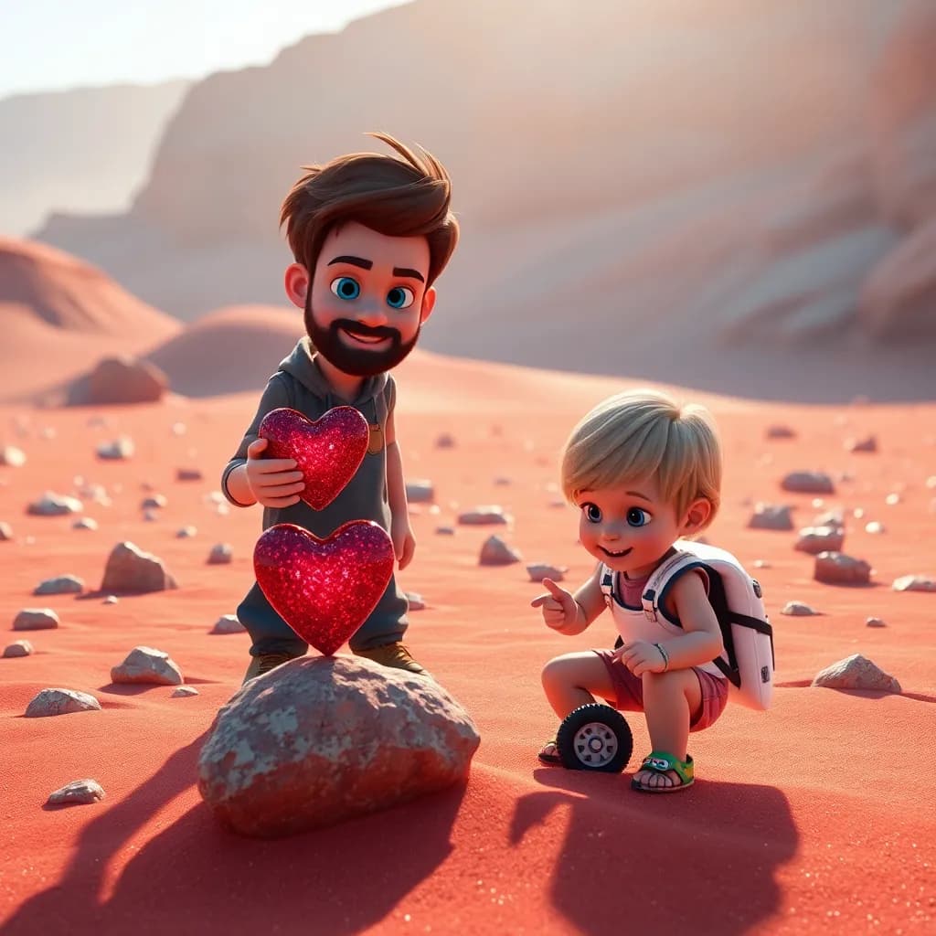 Story illustration for Cameron and Dada's Skyward Adventure