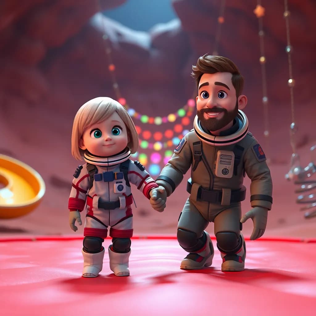 Story illustration for Cameron and Dada's Skyward Adventure