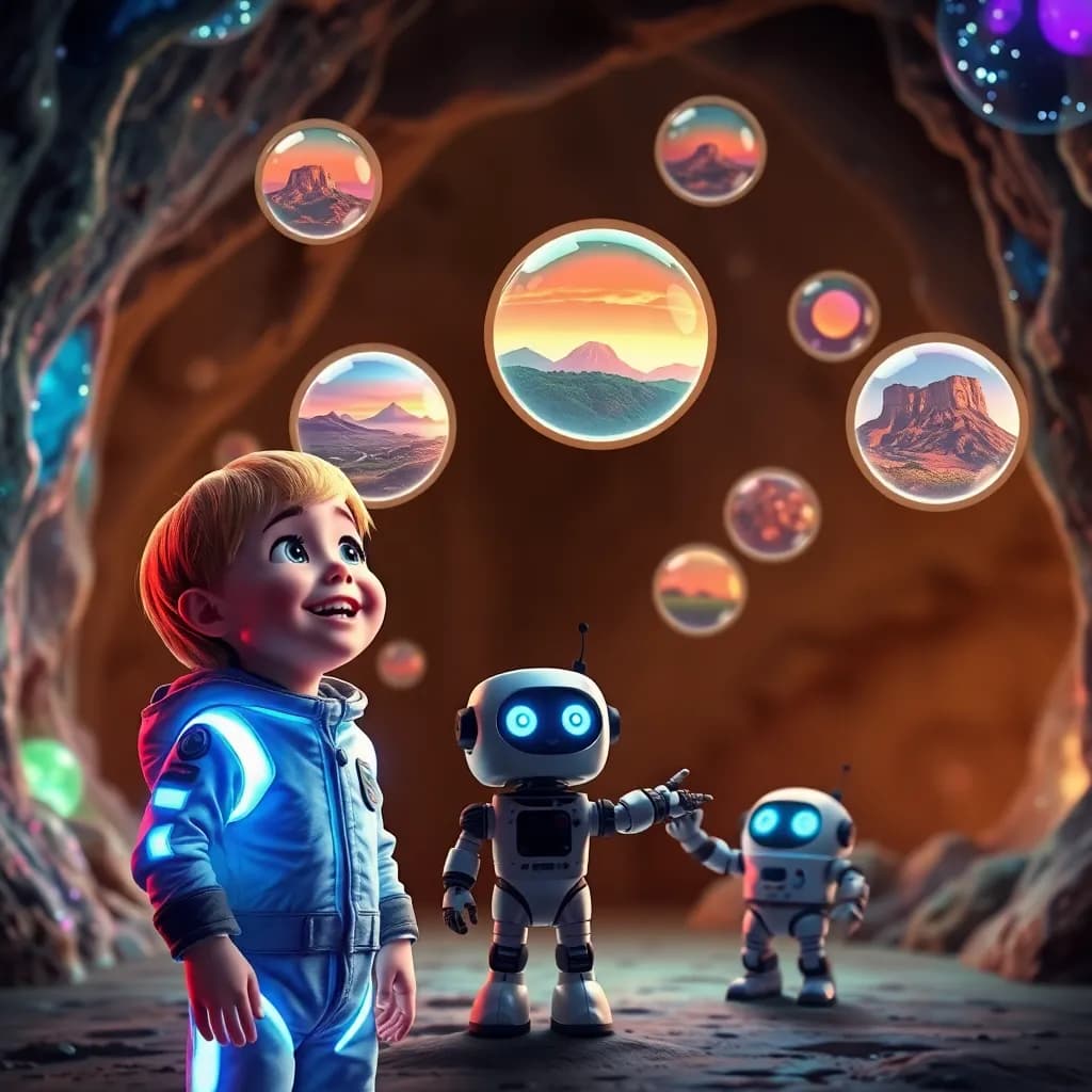 Story illustration for Cameron and Dada's Skyward Adventure