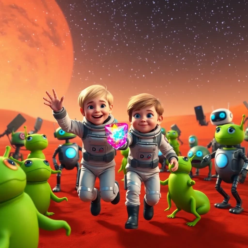 Story illustration for Cameron and Dada's Skyward Adventure