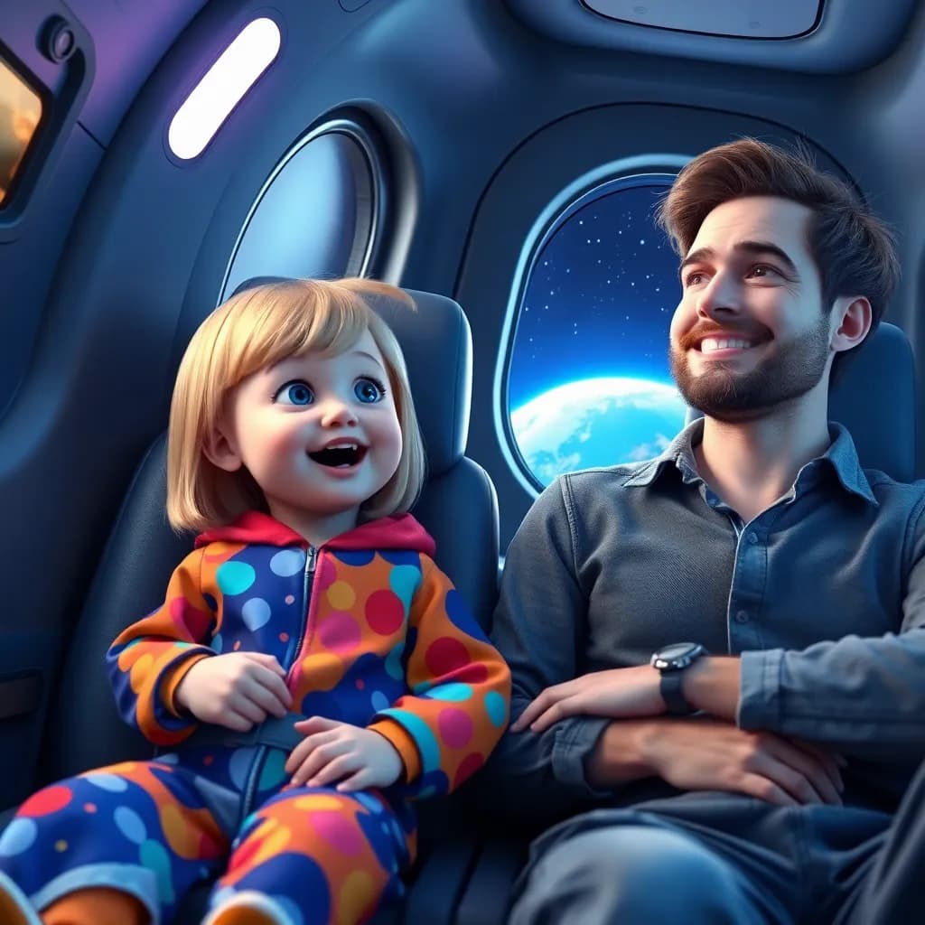 Story illustration for Cameron and Dada's Skyward Adventure