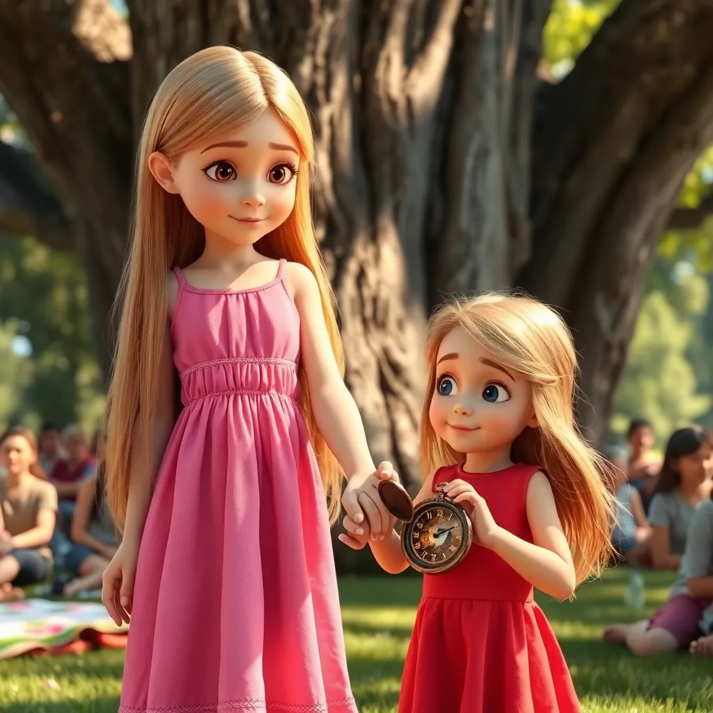 Story illustration for Ava and the Time-Traveling Pocket Watch: Lessons Learned Through Kindness