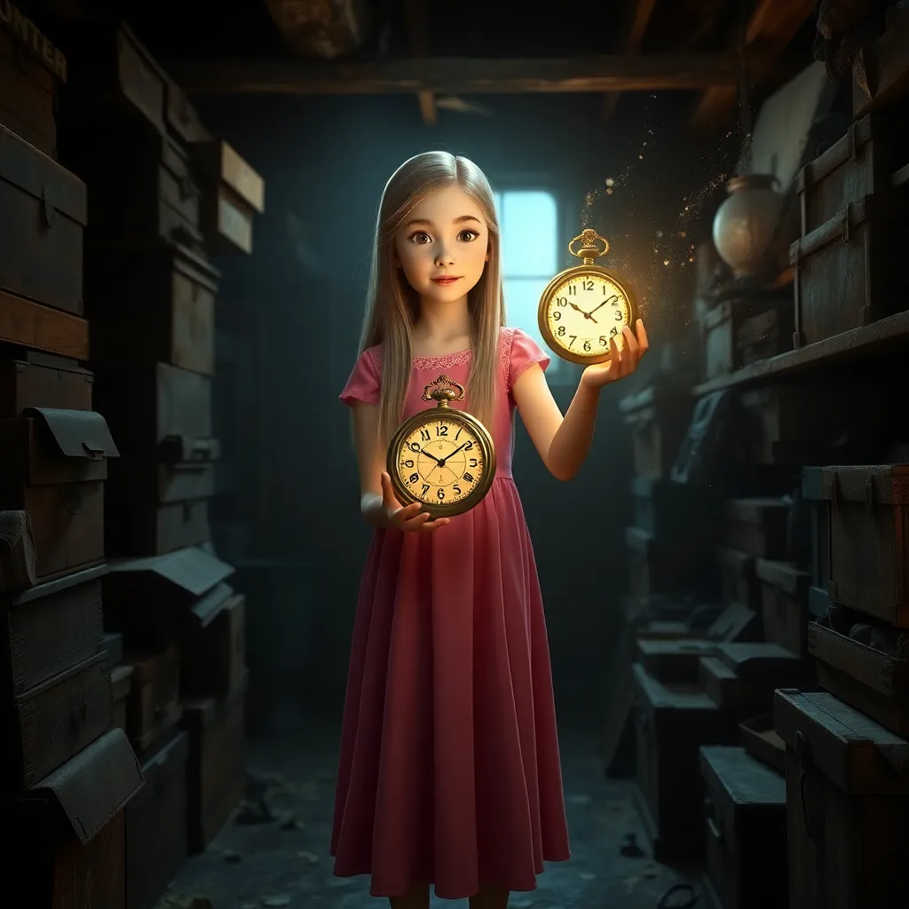 Story illustration for Ava and the Time-Traveling Pocket Watch: Lessons Learned Through Kindness