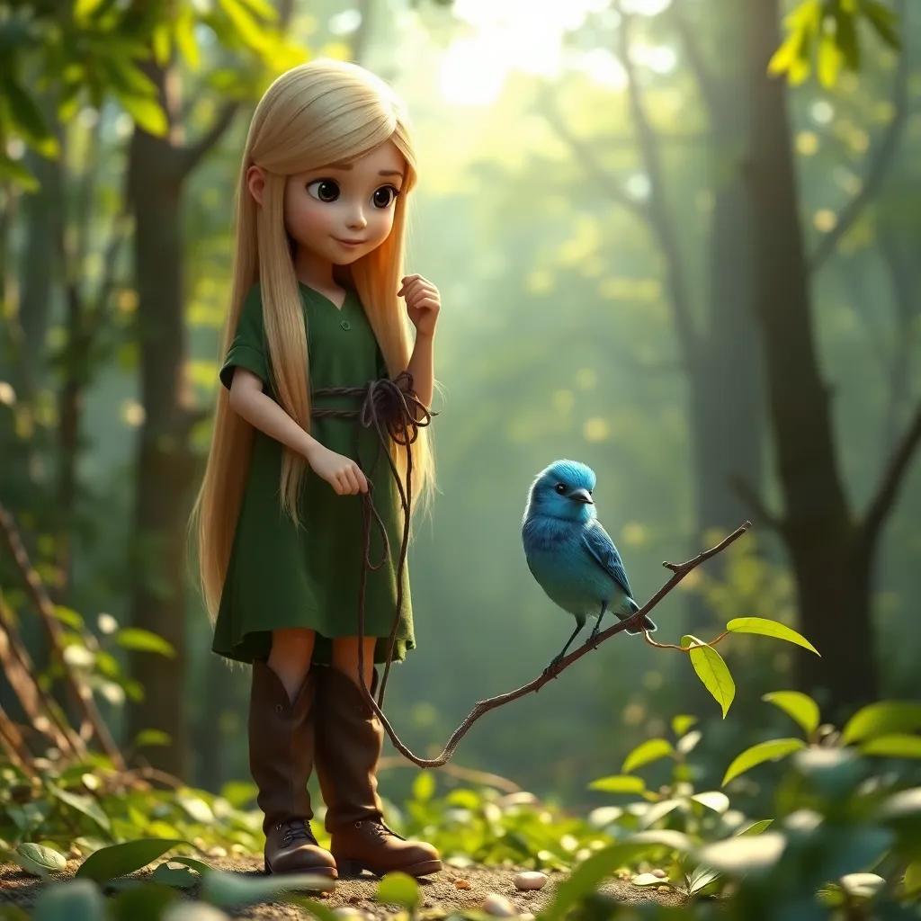 Story illustration for Ava's Quest for the Enchanted Blossom