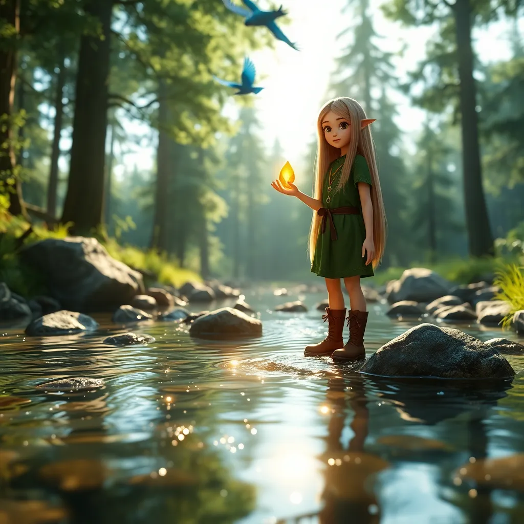 Story illustration for Ava's Quest for the Enchanted Blossom