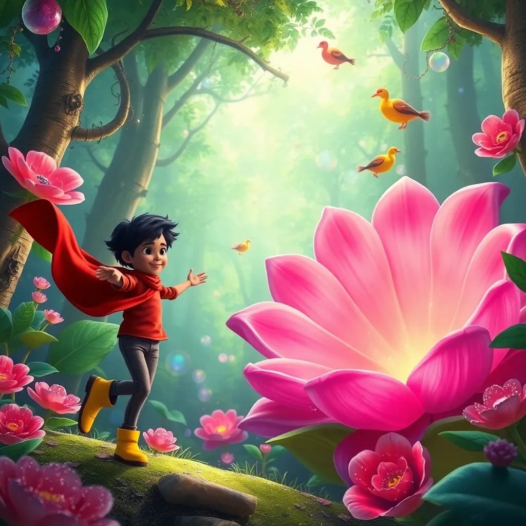 Story illustration for Izzy's Enchanted Forest Adventure