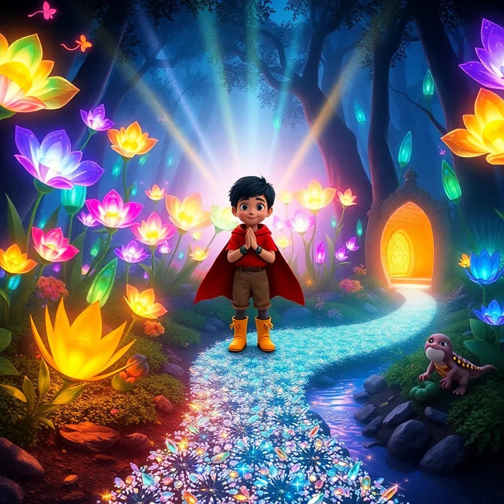 Story illustration for Izzy's Enchanted Forest Adventure