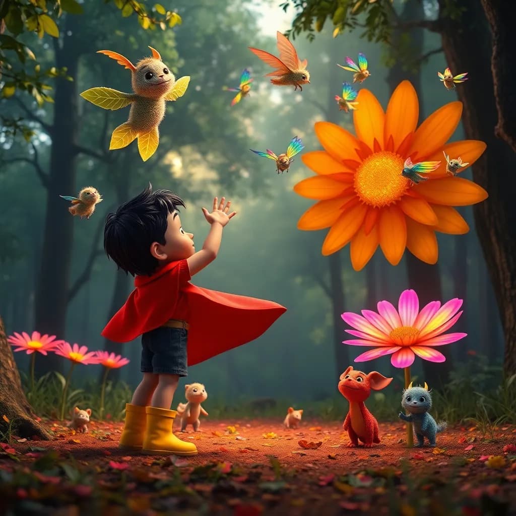 Story illustration for Izzy's Enchanted Forest Adventure