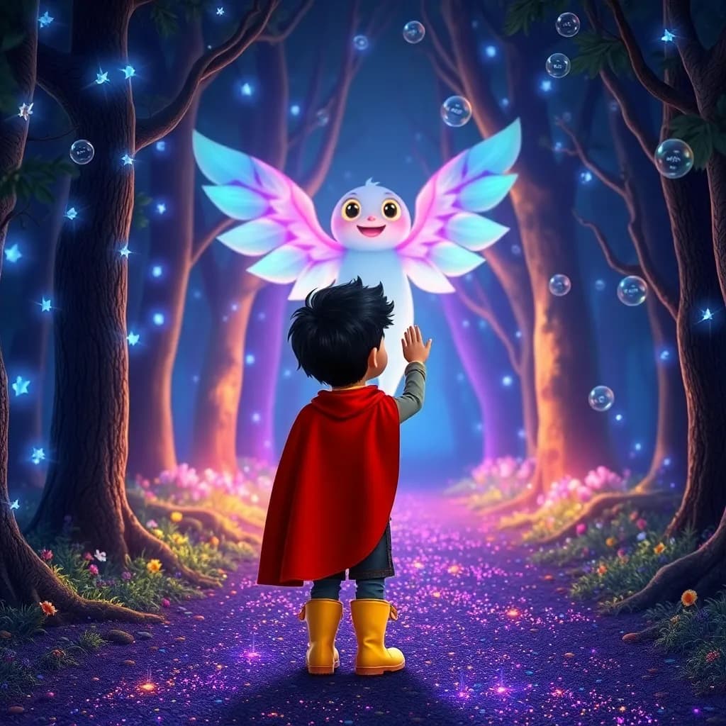 Story illustration for Izzy's Enchanted Forest Adventure