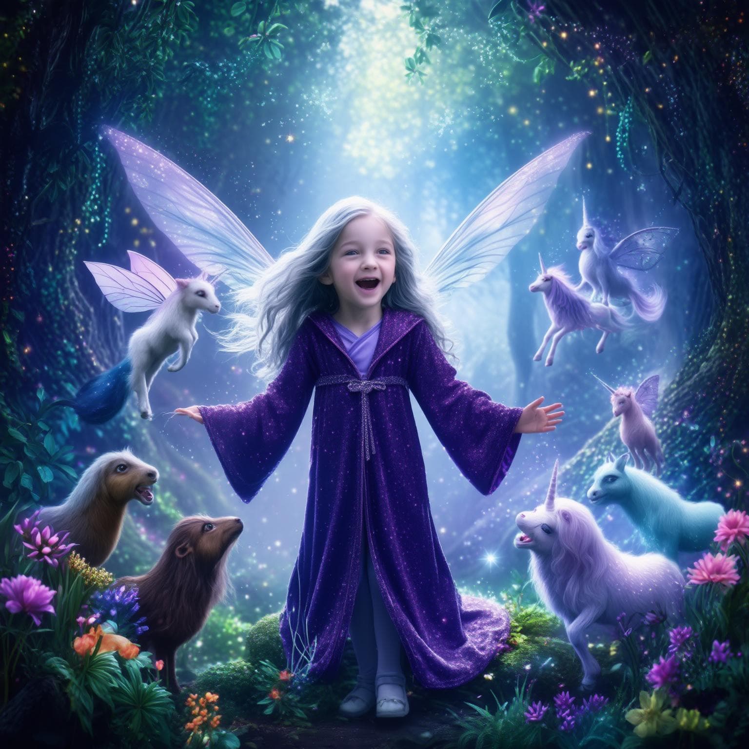 Emery and the Enchanted Forest: A Humorous Journey with Mystical Friends